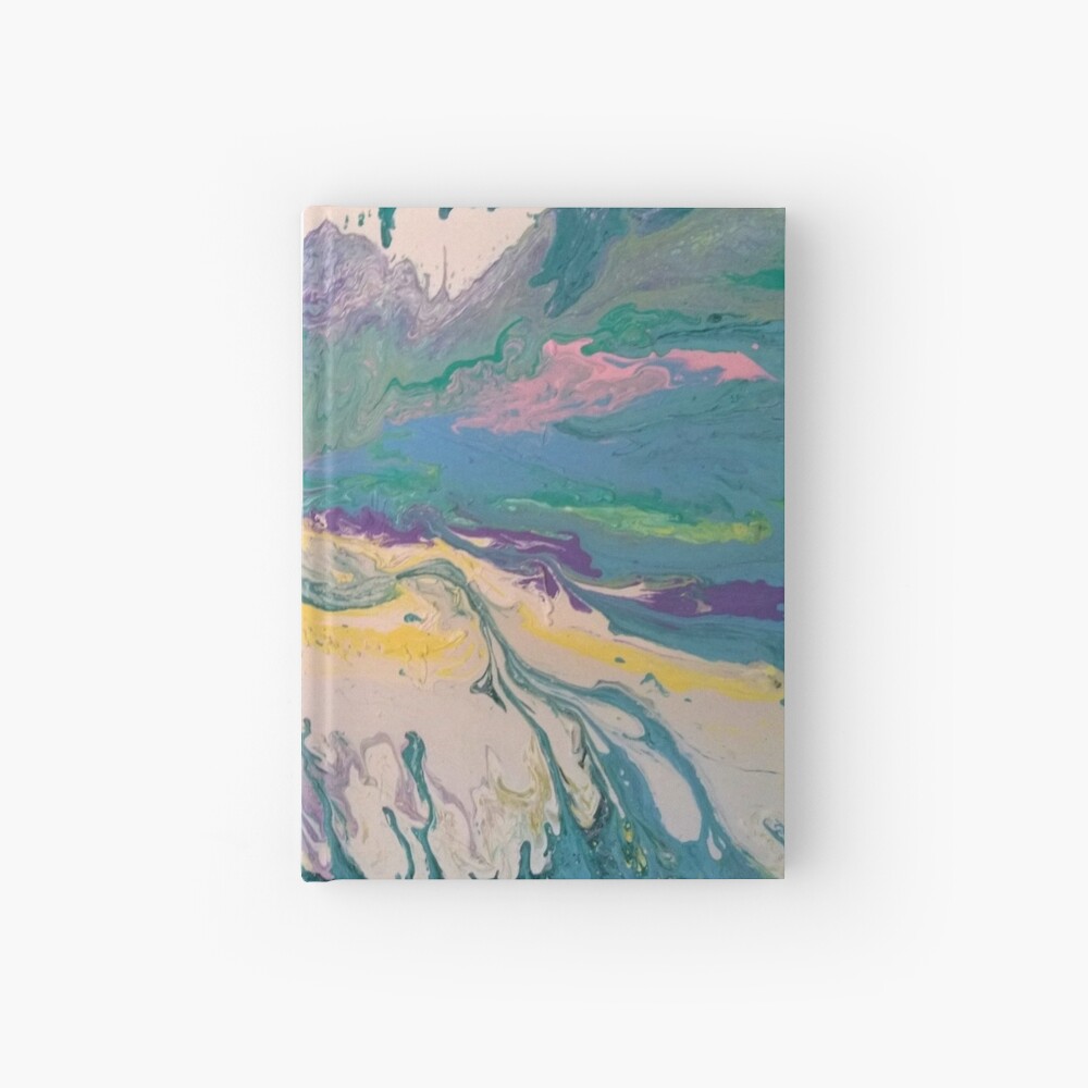Abstract Painting-Title "South Beach Ocean Drive" Hardcover Journal