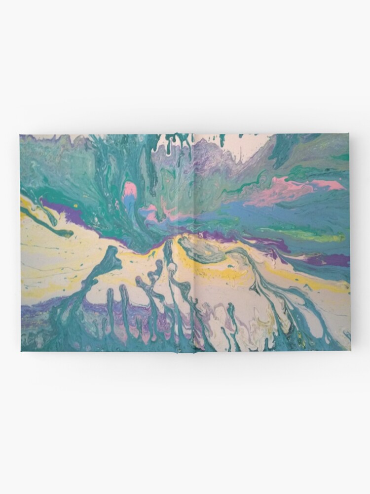 Alternate view of Abstract Painting-Title "South Beach Ocean Drive" Hardcover Journal
