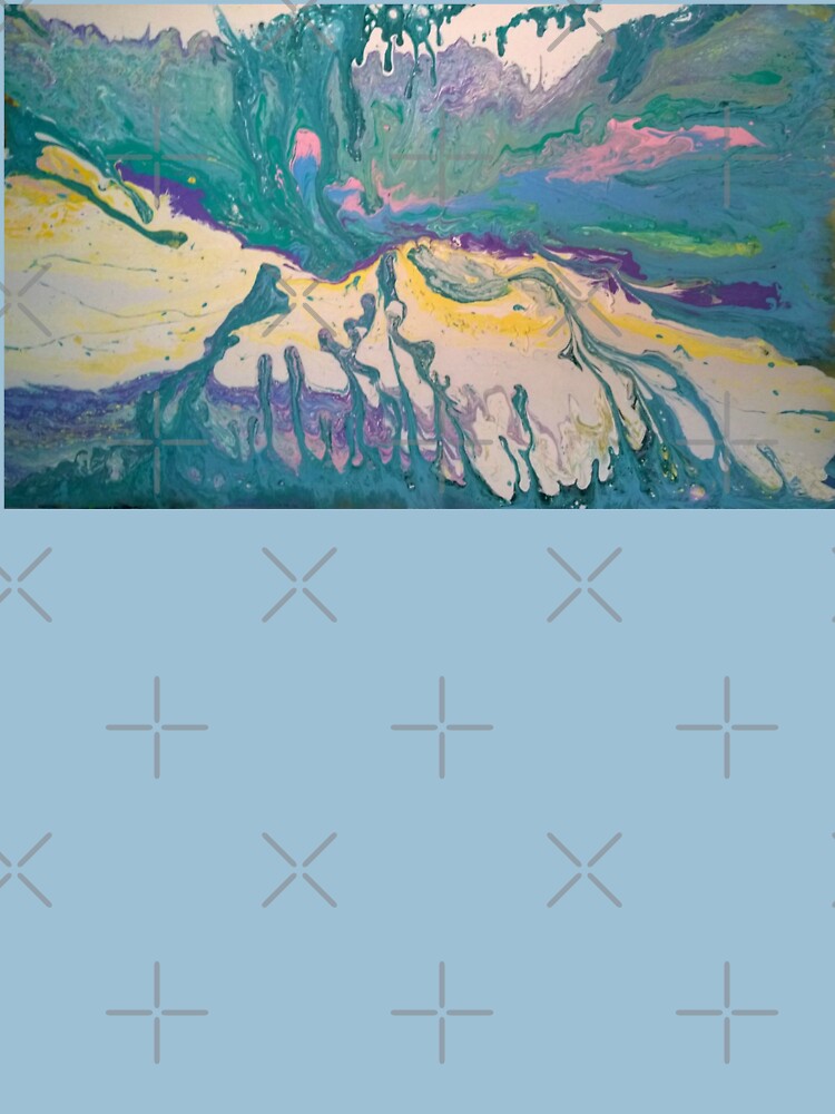 Thumbnail 7 of 7, Classic T-Shirt, Abstract Painting-Title "South Beach Ocean Drive" designed and sold by Emily Gartner.