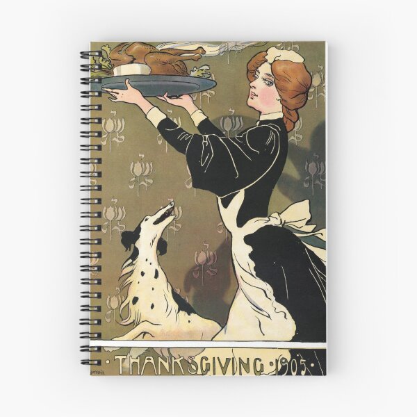 Item preview, Vintage Thanksgiving Turkey Dinner 1905 Poster Greeting Card designed and sold by DeeElle.