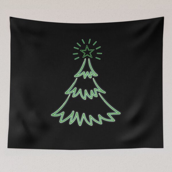 Item preview, Shiny Happy Merry Christmas tree  designed and sold by NerdySherds.
