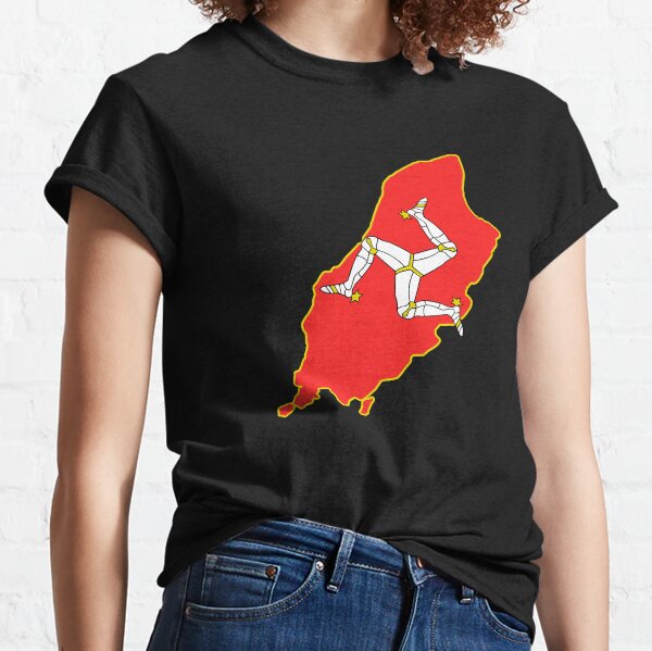 Isle Of Man Shirt, Sticker, Máscara Camiseta clásica