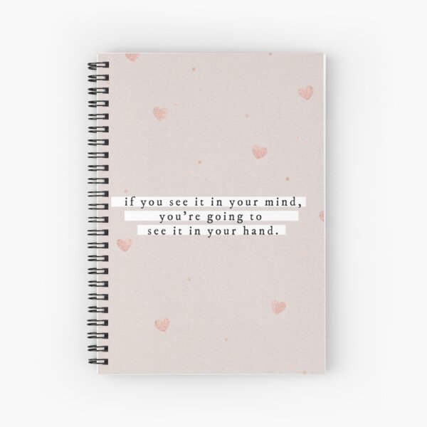 Manifestation Spiral Notebooks | Redbubble