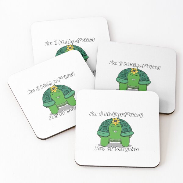Item preview, I'm A Motherf*cking Ray of Sunshine Kawaii Turtle designed and sold by Rayne-K.