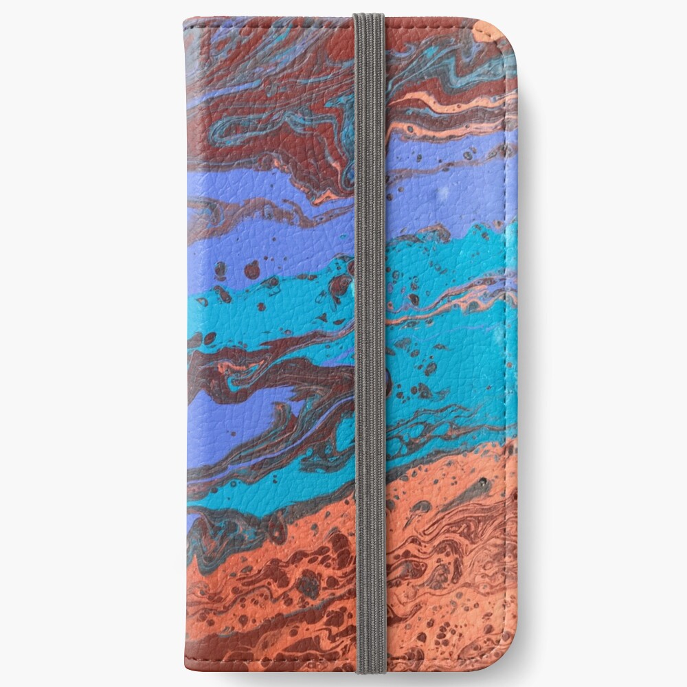 Abstract Painting-Title "Copper Creek Canyon" iPhone Wallet