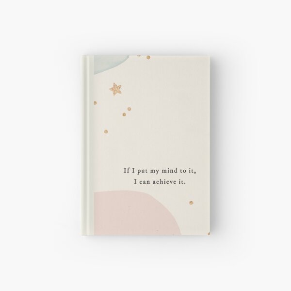 Aesthetic Manifestation Journal with Stars and Abstract Pattern Hardcover Journal