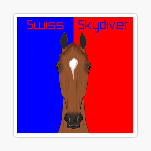 Swiss Skydiver Sticker