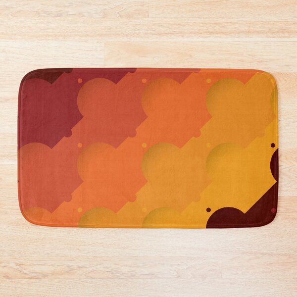 Item preview, Dome Circles & Diagonal Lines Pattern – Orange designed and sold by RoguePatterns.