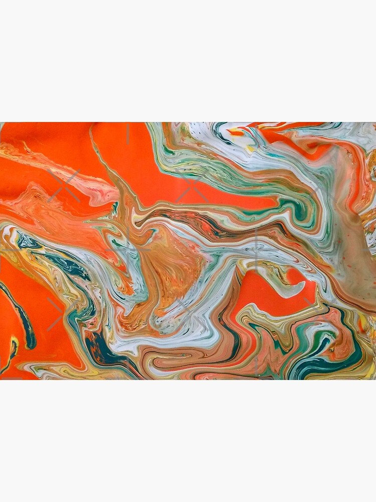 Abstract Art- Title "Orange Granite" by Matlgirl