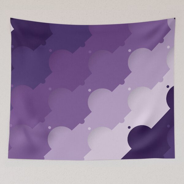 Item preview, Dome Circles & Diagonal Lines Pattern – Purple designed and sold by RoguePatterns.
