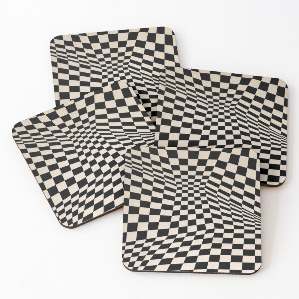 Item preview, Trippy Black & White Check Boxes designed and sold by fudgecream.