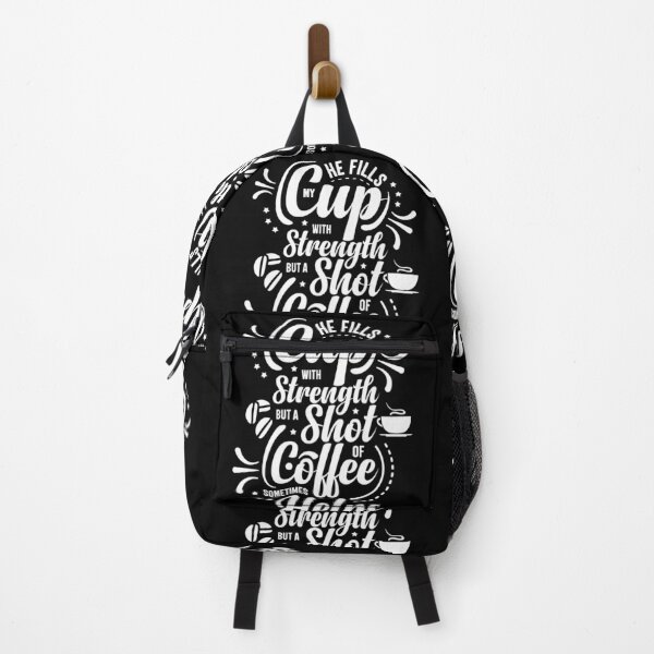 Item preview, He Fills My Cup With Strength But Coffee Helps designed and sold by GravitiTees.