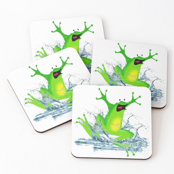 Item preview, Frog jumping out of water designed and sold by luvvvvvit.