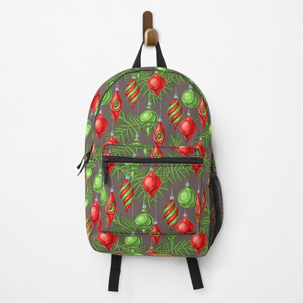 Item preview, Christmas Tree Branch Green And Red Hanging Bauble Design designed and sold by Gramsta.