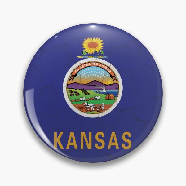 Item preview, Kansas Flag Grunge Wall designed and sold by TRowanDesign.