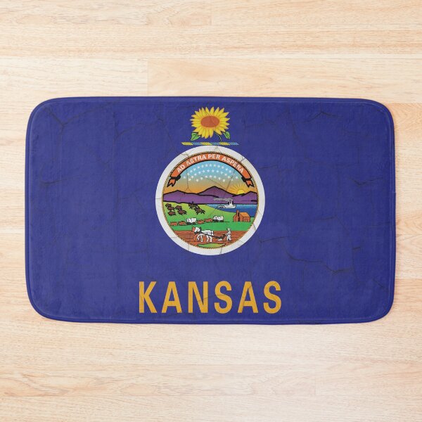 Item preview, Kansas Flag Grunge Wall designed and sold by TRowanDesign.