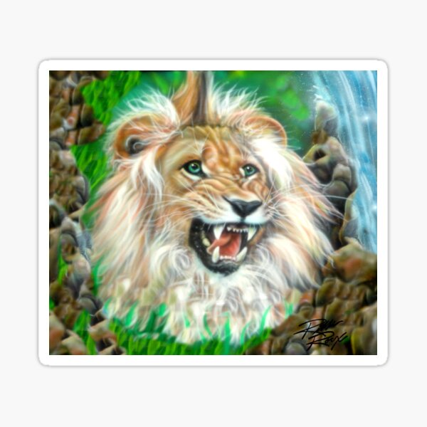 The Lion is the King of the Jungle Sticker
