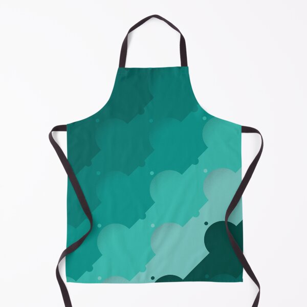 Item preview, Dome Circles & Diagonal Lines Pattern – Teal designed and sold by RoguePatterns.