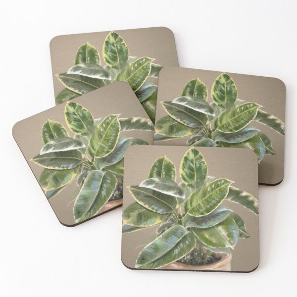 Item preview, Varigated Rubber Plant - Ficus elastica tineke designed and sold by Jennie Kessinger.