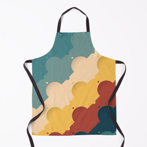Item preview, Dome Circles & Diagonal Lines Pattern – “Retro 70s” Palette designed and sold by RoguePatterns.