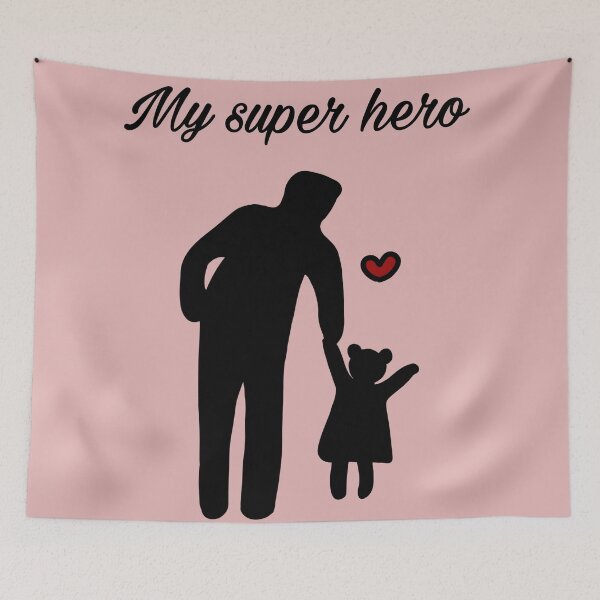 Item preview, My super hero dad designed and sold by Mermaidssparkle.