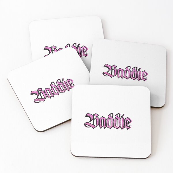 Item preview, Glitter pink baddie designed and sold by stickerbygracie.