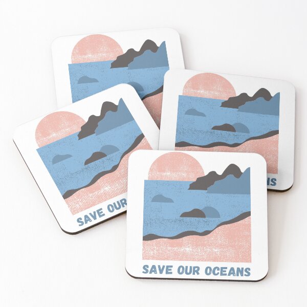 Item preview, Save Our Oceans - Retro Sunset designed and sold by rachelchxn.