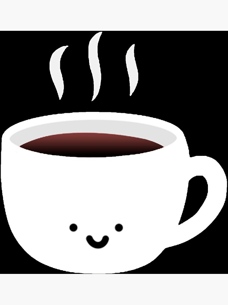 &ldquo;Smiley Face Coffee Cup&rdquo; Poster by thecaffeinated | Redbubble