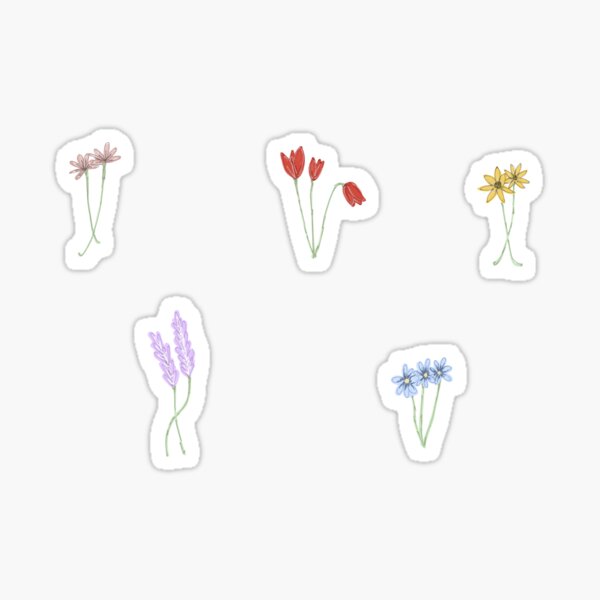 Separate Flower Sticker