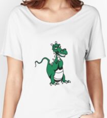 Dragon evil fun funny cool comic Women's Relaxed Fit T-Shirt