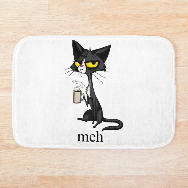 Item preview, CAT T SHIRT - FUNNY MEH CAT SHIRT UNIMPRESSED CAT designed and sold by bestluck90.