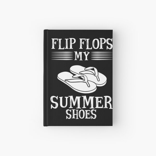 Flip flop summer shoes sun beach Hardcover Journal
