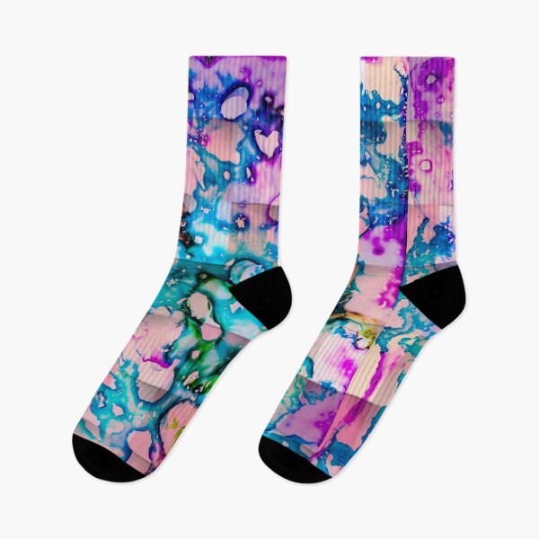 Item preview, abstract watercolor print with multicolor splash designed and sold by NikaAstra.