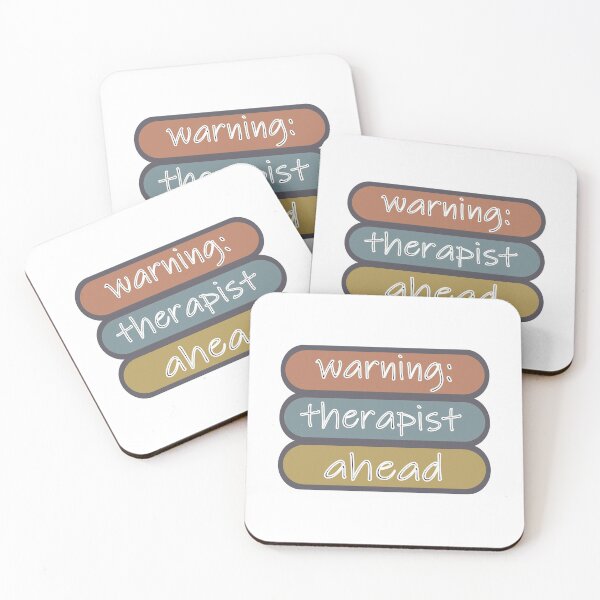 Item preview, Warning Therapist Ahead designed and sold by Fas Designs.