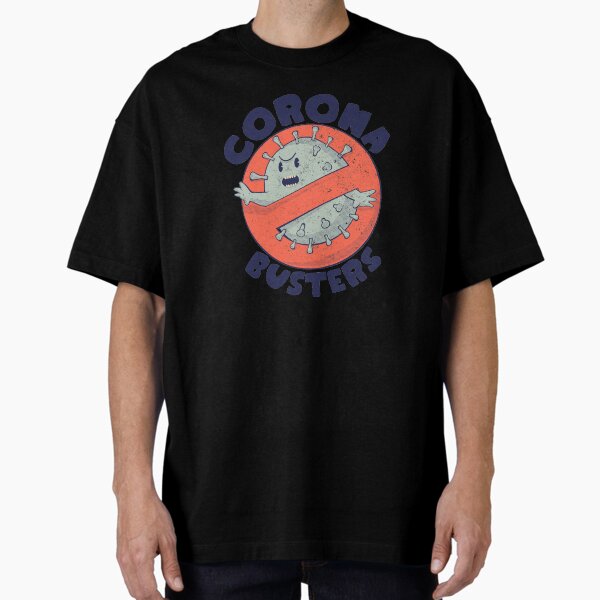 Item preview, Corona Busters Logo T Shirt Mask for Frontline Virus Covid19 Vaccinated Healthcare Hero Workers Survived ICU Nurse Doctors MD Medical Staff Self Isolating First Responders Coronabusters Volunteer designed and sold by Any Color Designs.