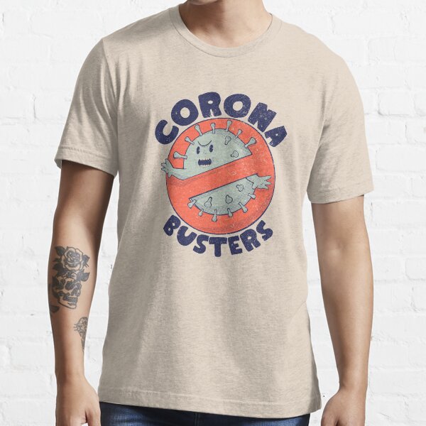 Corona Busters Logo T Shirt Mask for Frontline Virus Covid19 Fighters Healthcare Hero Workers Survived ICU Nurse Doctors MD Medical Staff Self Isolating First Responders Coronabusters Volunteer Essential T-Shirt
