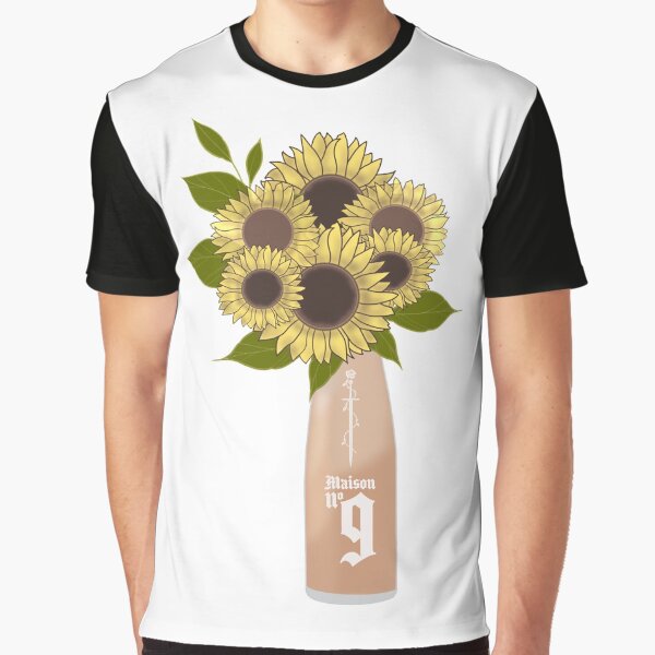 Item preview, Post Malone’s rosè Maison 9 and sunflowers designed and sold by kimmystra.
