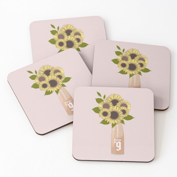 Item preview, Post Malone’s rosè Maison 9 and sunflowers designed and sold by kimmystra.