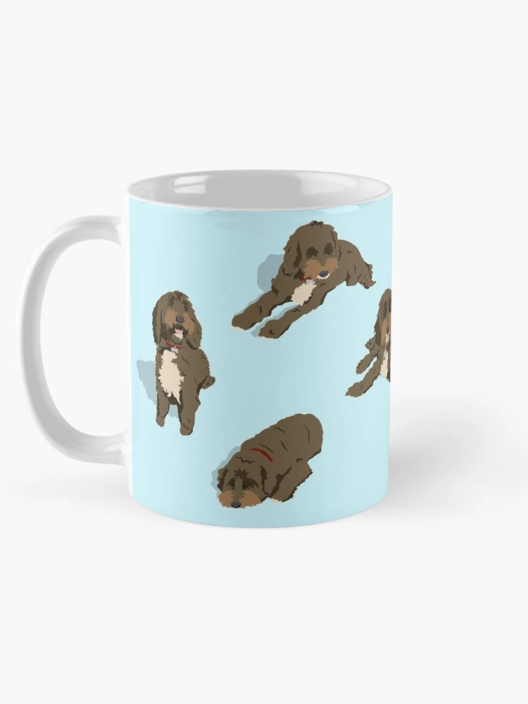 Thumbnail 5 of 6, Coffee Mug, Cockapoo Pattern designed and sold by Tilly Scribbles.