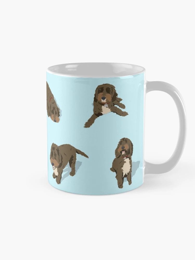 Thumbnail 3 of 6, Coffee Mug, Cockapoo Pattern designed and sold by Tilly Scribbles.