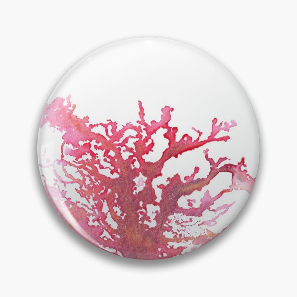 Item preview, Pink Coral Watercolor Hawaii Ocean Inspired Artwork designed and sold by Handwritten Aloha.