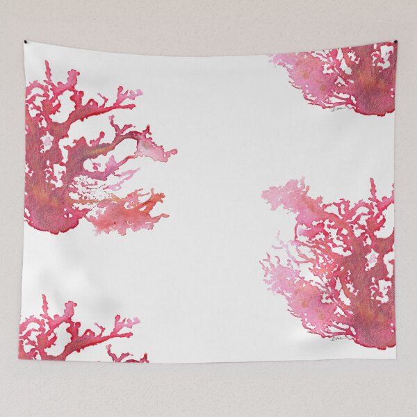 Item preview, Pink Coral Watercolor Hawaii Ocean Inspired Artwork designed and sold by Handwritten Aloha.