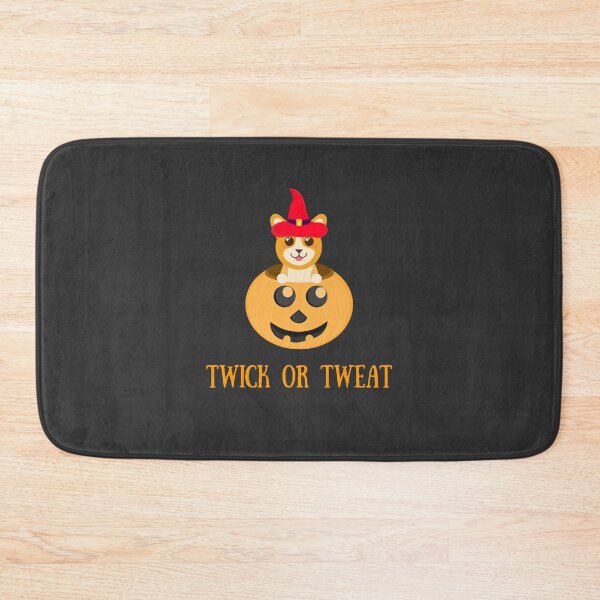 Item preview, Cute Halloween Corgi Witch in a pumpkin says twick or tweat designed and sold by twicetrader.