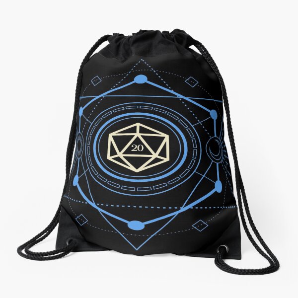 Item preview, Geometric Minimalist Blue Polyhedral D20 Dice Tabletop RPG designed and sold by pixeptional.