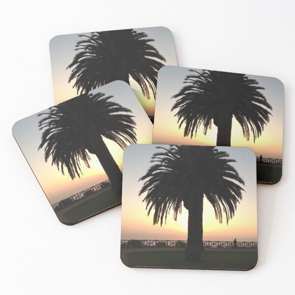 Item preview, Santa Monica Palm tree sunset designed and sold by SebastianKraine.