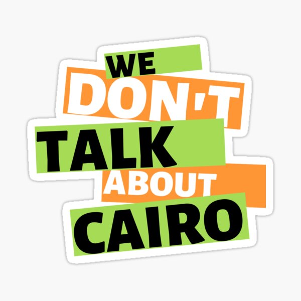 Wir reden nicht über Kairo! Sticker