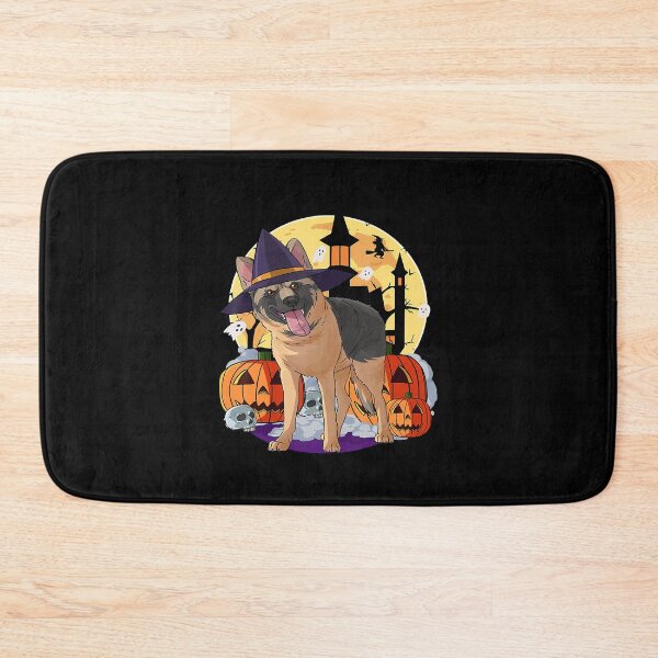 Item preview, Happy Halloween German Shepherd Dog Witch Pumpkin designed and sold by EmilyPippin.
