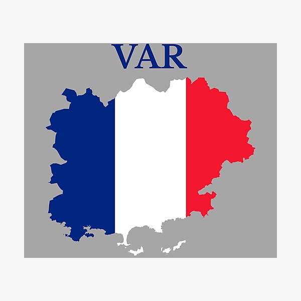Item preview, Var Map, France, French Department designed and sold by Marwa Sharafeldin.