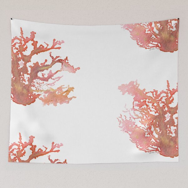Item preview, Coral Watercolor Hawaii Ocean Inspired Artwork designed and sold by Handwritten Aloha.