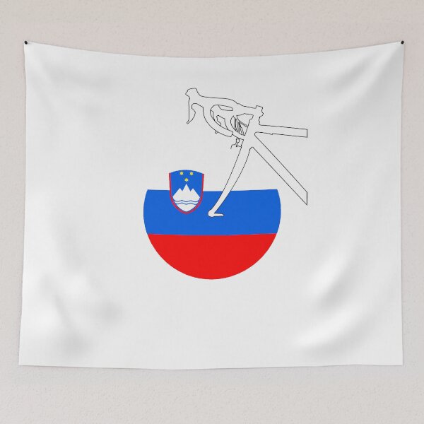 Item preview, Road Bicycle Slovenian Flag designed and sold by RabeDesigns.